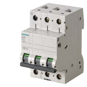 Siemens 5SL63107RC 10 A Three Pole MCB